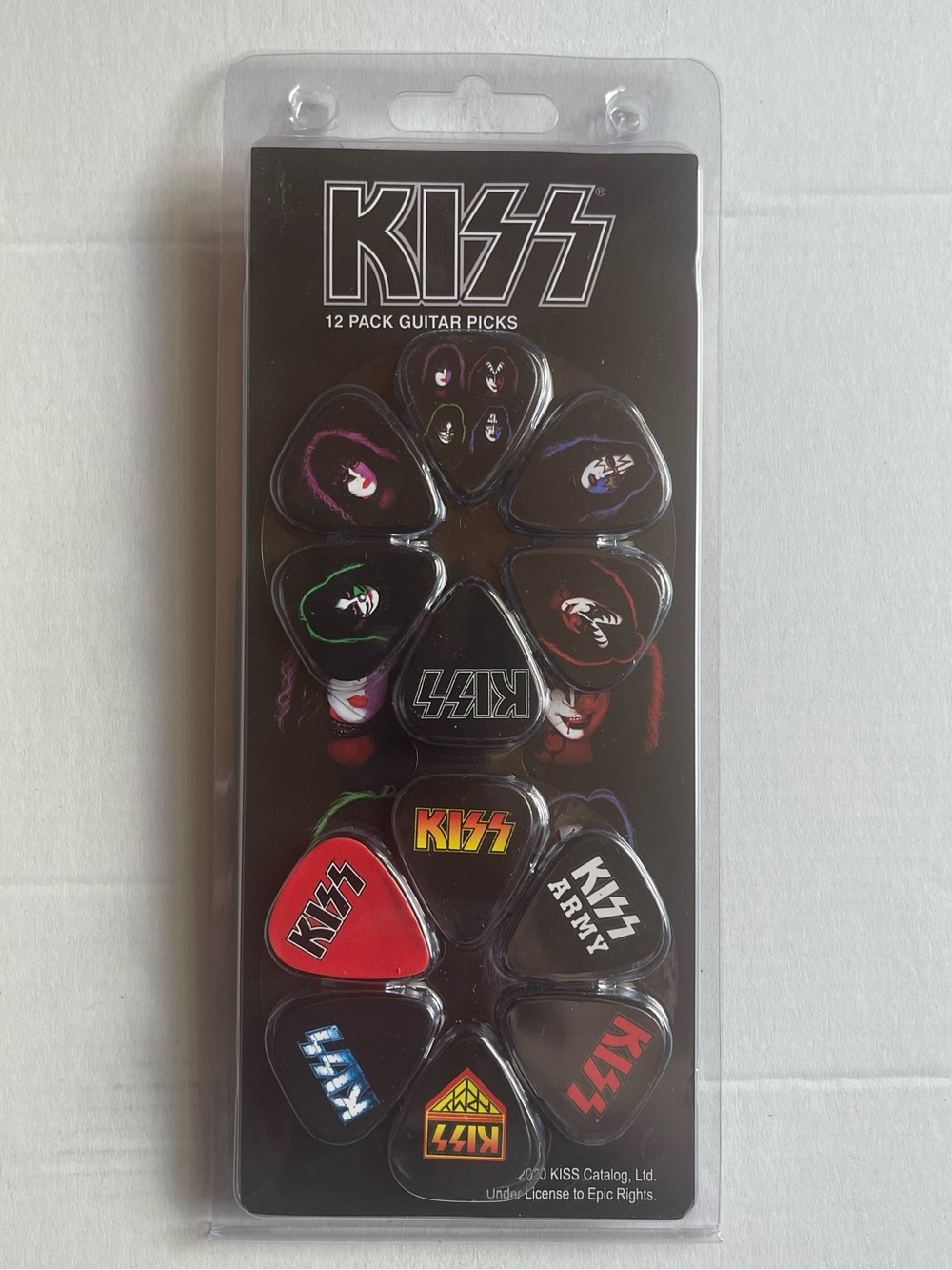 Pack of 12 Kiss guitar picks